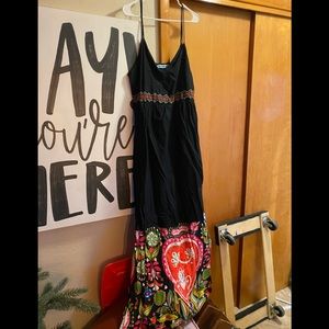 Desingual maxi dress